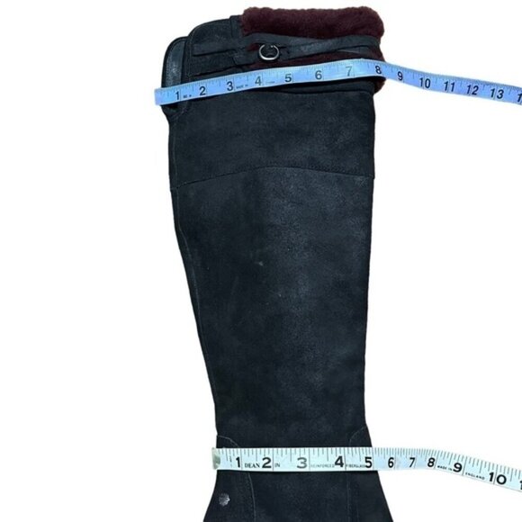 UGG Australia Ophira Black Suede Heels Women Size 7 - Picture 3 of 15